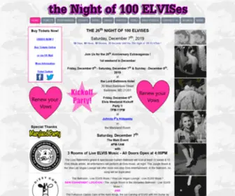 Nightof100Elvises.com(Night of 100 ELVISes) Screenshot