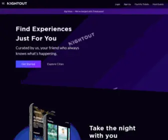 Nightout.com(Find Events) Screenshot