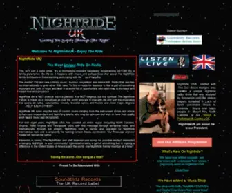 Nightrideuk.com(NightrideUk part of the NightrideUSA syndicated radio broadcast) Screenshot