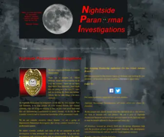 Nightsideparanormal.com(Nightside Paranormal Investigations) Screenshot