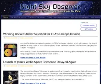 Nightskyobserver.com(Night Sky Observer Space and Astronomy News) Screenshot