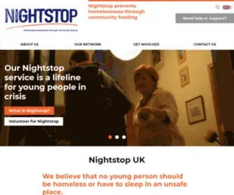 Nightstop.org.uk(VOLUNTEER Homeless people need help) Screenshot