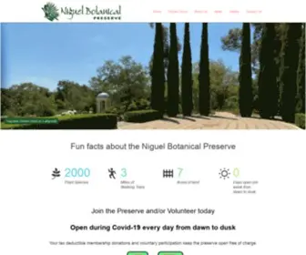 Niguelbotanicalpreserve.org(Niguel Botanical Preserve) Screenshot