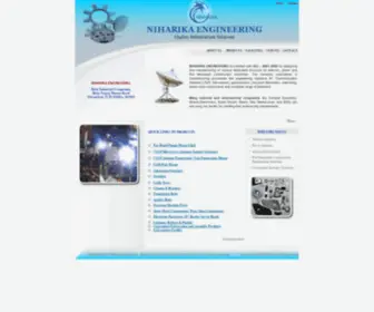 Niharikaengineering.com(Communication Antenna (VSAT) Screenshot