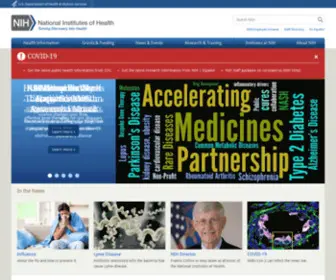 Nih.com(Official website of the National Institutes of Health (NIH)) Screenshot