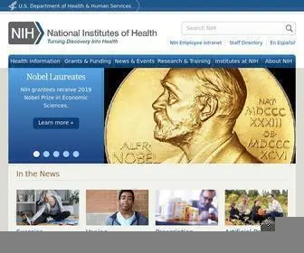 Nih.gov(Official website of the National Institutes of Health (NIH)) Screenshot