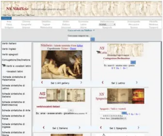 Nihilscio.it(Motore di ricerca didattico) Screenshot