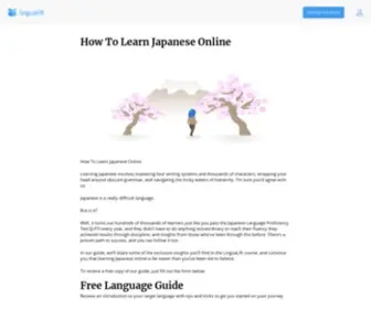Nihongoup.com(How to Learn Japanese) Screenshot