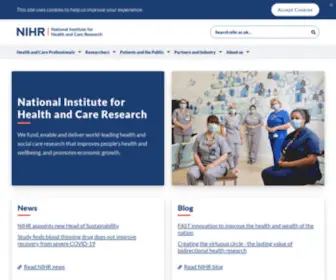 Nihr.ac.uk(National Institute for Health and Care Research) Screenshot