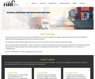 Niifindia.in(National Investment and Infrastructure Fund) Screenshot