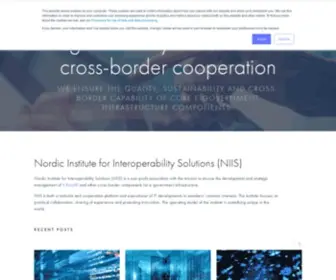 Niis.org(Nordic Institute for Interoperability Solutions) Screenshot