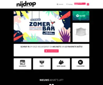 NijDrop.be(Jeugdhuis en muziekcentrum Opwijk) Screenshot