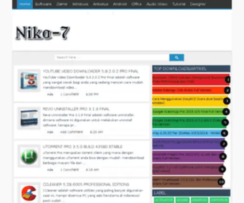 Nika-7.com(Free Download Software Full Version) Screenshot