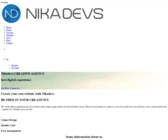 Nikadevs.com(Development, Migration, Maintenance Services) Screenshot