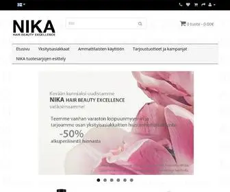 Nikahair.fi(Nika Finland Oy) Screenshot