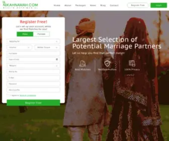 Nikahnamah.com(Indias Best Muslim Matrimony Site) Screenshot