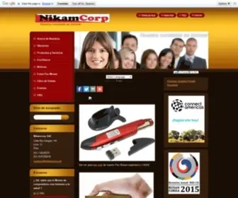 Nikamcorp.com(Boligrafo digital) Screenshot