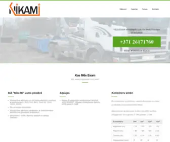 Nikami.lv(Būvgružu konteineru noma) Screenshot