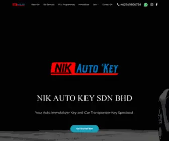 Nikautokey.com.my(Nik Auto Key Sdn Bhd) Screenshot