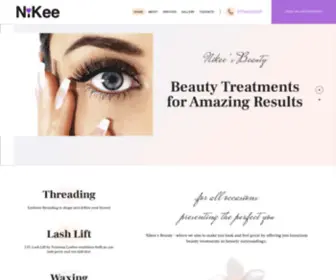 Nikee.biz(Threading, Waxing & Lash Lift) Screenshot