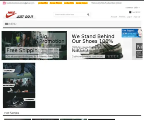 Nikefactorystore.us(Nikefactorystore) Screenshot