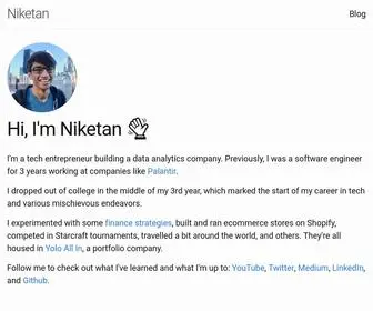 Niketanpatel.com(Niketan Patel) Screenshot