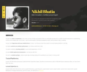 Nikhilbhatia.in(Nikhil Bhatia) Screenshot