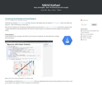 Nikhilk.net(Nikhil Kothari) Screenshot