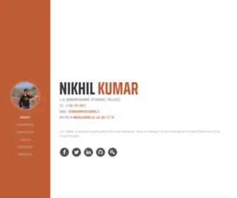 Nikhilkumar.cf(Nikhil Kumar) Screenshot