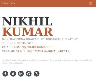 Nikhilkumar.ga(Nikhil Kumar) Screenshot