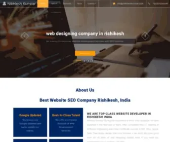 Nikhleshkunwar.com(SEO Company in Rishikesh) Screenshot