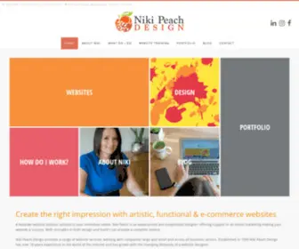 Nikipeach.com(Oxford website designer and builder) Screenshot