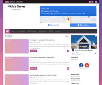 Nikitasgames.com(Nikita's Games) Screenshot