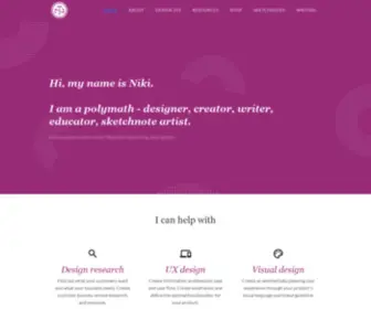 Nikitisza.com(UX design specialist) Screenshot