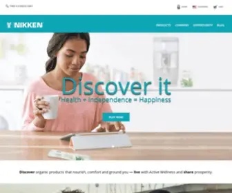 Nikken.com(The Official Site of Nikken Products) Screenshot