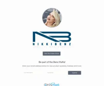 Nikkibenzmerch.com(Nikki Benz Official Merchandise) Screenshot