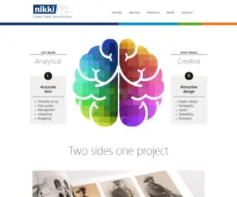 NikkimGroup.com.au(Graphic design and publishing services) Screenshot