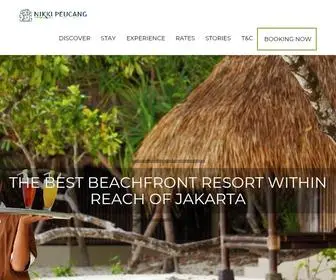 Nikkipeucang.com(The Best Beachfront Resort Within Reach of Jakarta) Screenshot