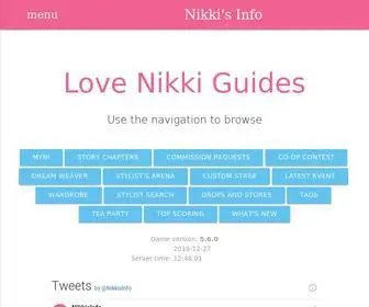 Nikkis.info(Love Nikki Guides) Screenshot