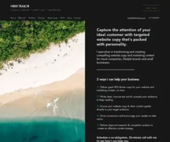 Nikkitrailor.com(Copywriting & Content) Screenshot