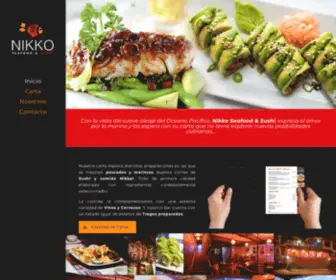 Nikko.cl(Restauran Nikko Seafood and Sushi Con Con Chile) Screenshot