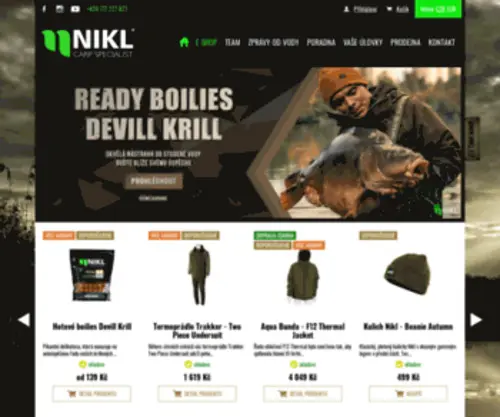 Nikl.sk(Rybářské potřeby online) Screenshot