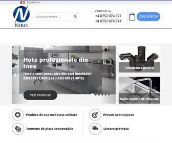 Niko.com.ro(Producator cosuri de fum inox) Screenshot