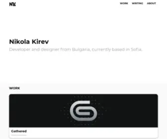 Nikolakirev.com(Nikola Kirev) Screenshot