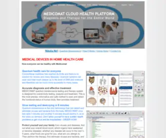 Nikola.net(Innovative Medical Devices in Home Health Care) Screenshot