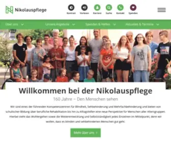 Nikolauspflege.de(Stiftung für blinde und sehbehinderte Menschen) Screenshot