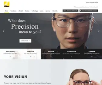 Nikon-Lenswear.com(Nikon Lenswear Global) Screenshot