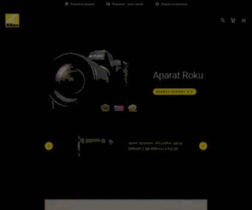 Nikon.pl(Aparaty cyfrowe) Screenshot