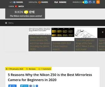 Nikoneye.com(An eye on the new Nikon mirrorless system) Screenshot
