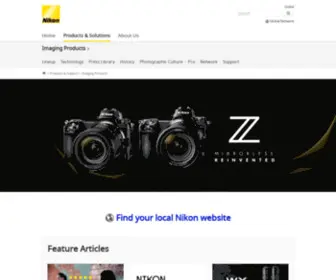 Nikonimaging.com(Imaging Products) Screenshot